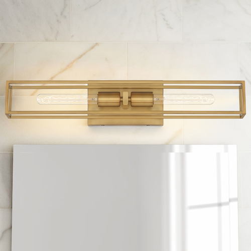 Quoizel Lighting Leighton Weathered Brass 2-Light Bathroom Light by Quoizel Lighting LGN8624WS