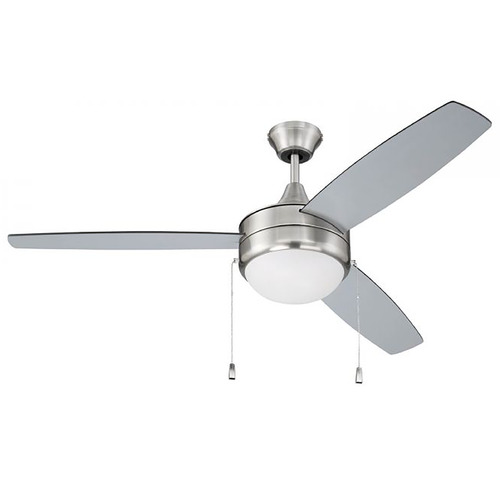 Craftmade Lighting Phaze Energy Star 52-Inch Fan in Brushed Nickel by Craftmade Lighting EPHA52BNK3-BNGW