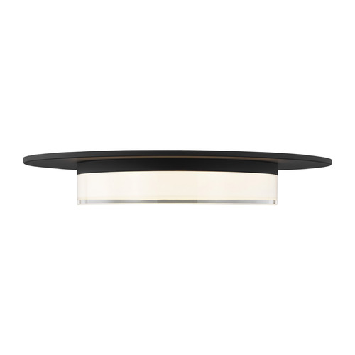 Visual Comfort Modern Collection Sean Lavin Sen 17-Inch LED Flush Mount in Black by Visual Comfort Modern 700FMSEN17B-LED927