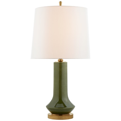 Visual Comfort Signature Collection Thomas OBrien Luisa Table Lamp in Emerald Green by Visual Comfort Signature TOB3657EMGL