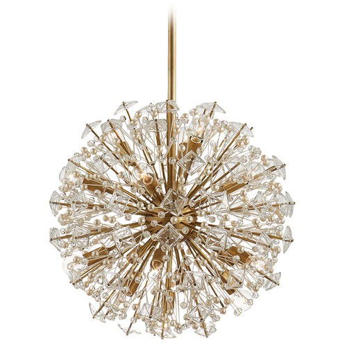 Visual Comfort Signature Collection Kate Spade New York Dickinson Chandelier in Brass by Visual Comfort Signature KS5005SBCG