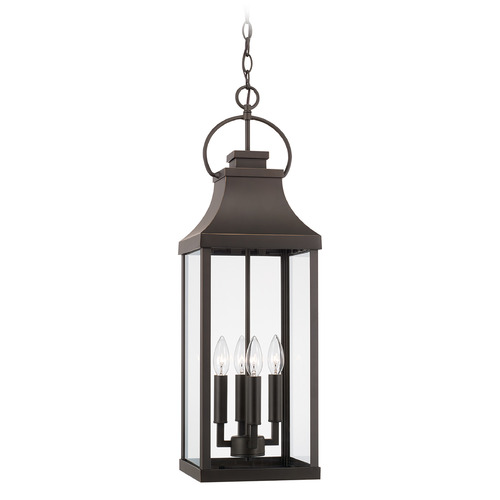 Bradford Outdoor Hanging Lantern in Bronze by Capital Lighting
