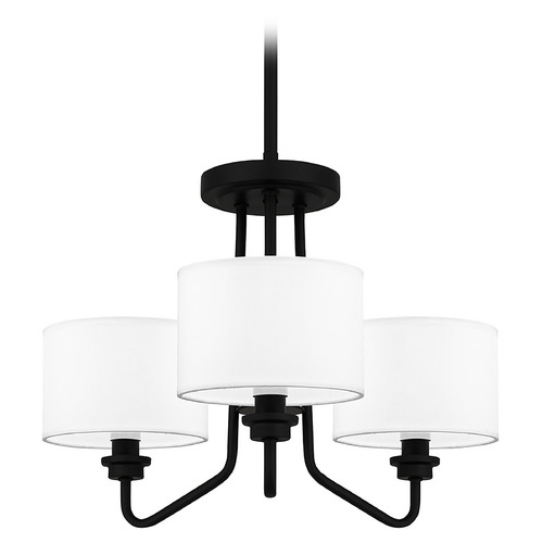 Quoizel Lighting Ainsdale 18-Inch Chandelier in Matte Black by Quoizel Lighting QP5607MBK
