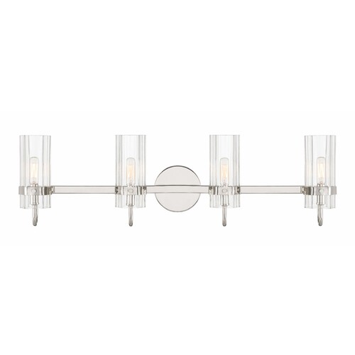 Brook 31-Inch Vanity Light in Polished Nickel by Eurofase Lighting