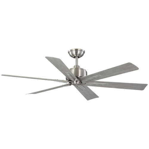 Progress Lighting Brazas Brushed Nickel Ceiling Fan Without Light