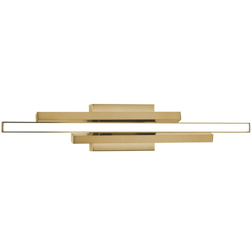 AFX Lighting Afx Lighting Indra Satin Brass LED Vertical Bathroom Light IDRV2405LAJUDSB