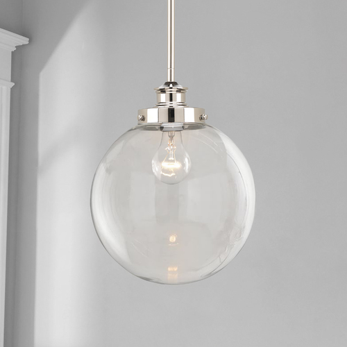 Progress Lighting Penn Mini Pendant in Polished Nickel by Progress Lighting P5070-104