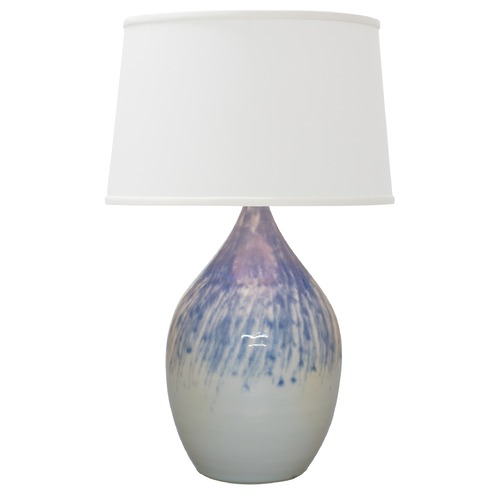 Scatchard Stoneware Decorated Gray Table Lamp by House of Troy Lighting