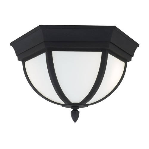 Generation Lighting Wynfield Black Flush Mount by Generation Lighting 79136-12