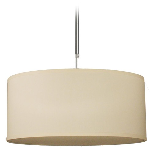 Z-Lite Z-Lite Albion Brushed Nickel Pendant Light with Drum Shade 171-20C-C