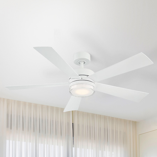 Wynd 52-Inch LED Smart Outdoor Fan in Matte White 2700K by Modern Forms