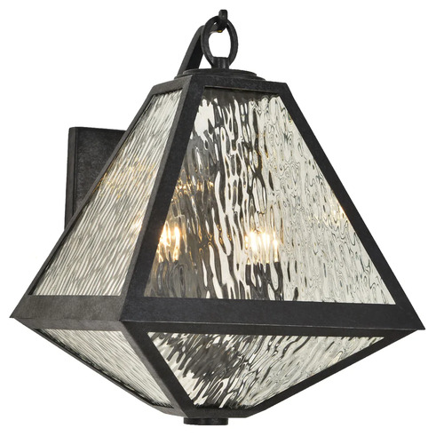 Brian Patrick Flynn Glacier Wall Light in Black Charcoal by Crystorama Lighting