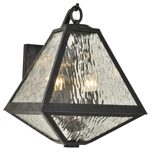 Crystorama Lighting Brian Patrick Flynn Glacier Wall Light in Black Charcoal by Crystorama Lighting GLA-9722-WT-BC