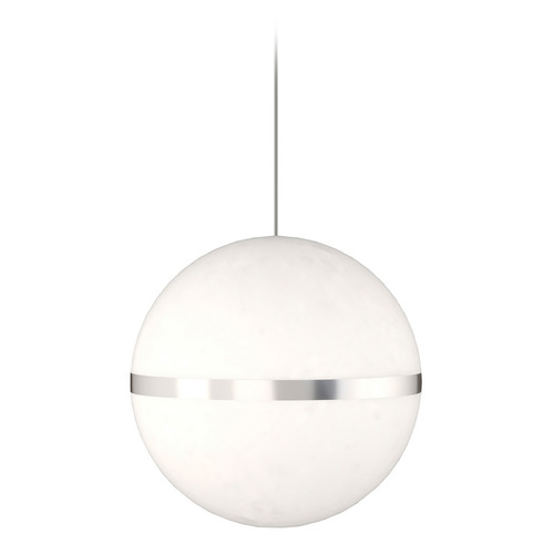 Mini Hanea MonoRail Pendant in Satin Nickel by Visual Comfort Modern