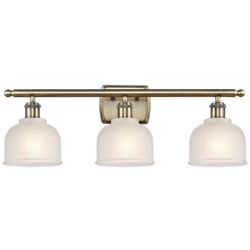 Innovations Lighting Innovations Lighting Dayton Antique Brass Bathroom Light 516-3W-AB-G411