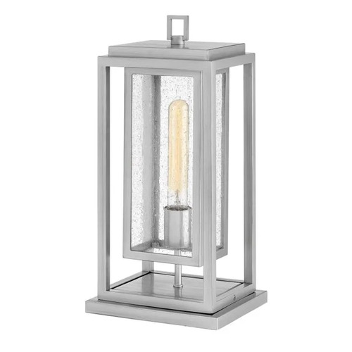 Republic 16.50-Inch 12V LED Pier Mount Lantern in Nickel by Hinkley Lighting
