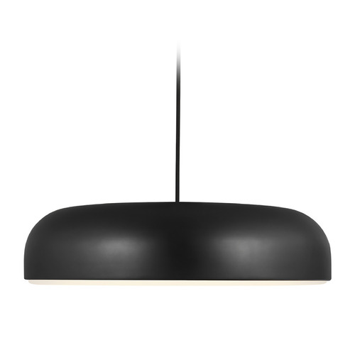 Kosa 18-Inch LED Pendant in Black by Visual Comfort Modern
