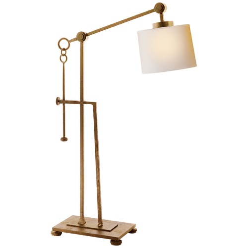 Visual Comfort Signature Collection Ian K. Fowler Aspen Desk Lamp in Gilded Iron by Visual Comfort Signature S3030GINP