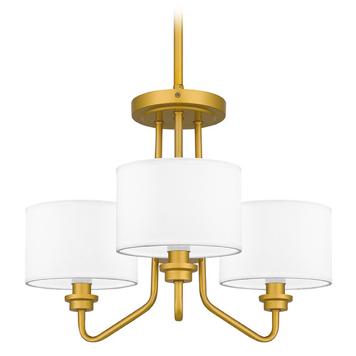 Quoizel Lighting Ainsdale 18-Inch Chandelier in Painted Brass by Quoizel Lighting QP5607PB