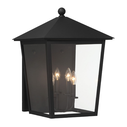 Noble Hill Sand Coal Outdoor Wall Light by Minka Lavery