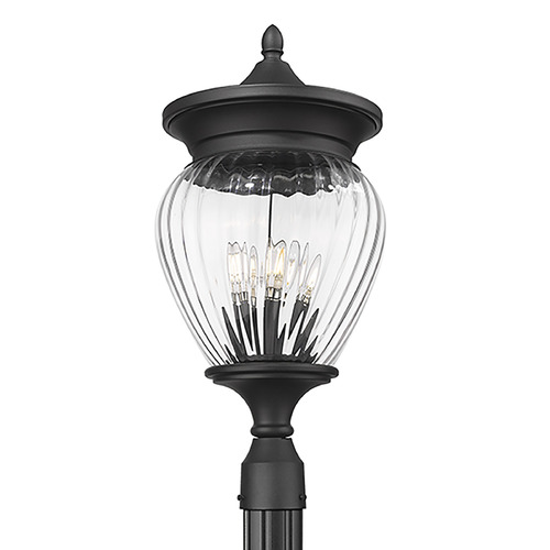 Z-Lite Davina Black Post Light
