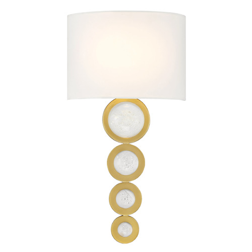 Savoy House Lighting Marseille Warm Brass LED Sconce