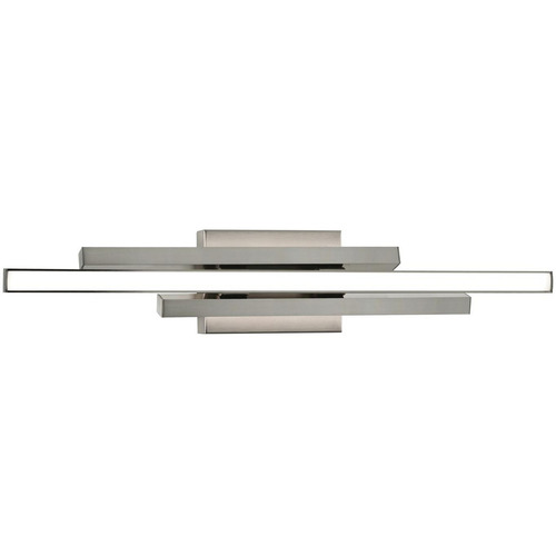 AFX Lighting Afx Lighting Indra Satin Nickel LED Vertical Bathroom Light IDRV2405LAJUDSN