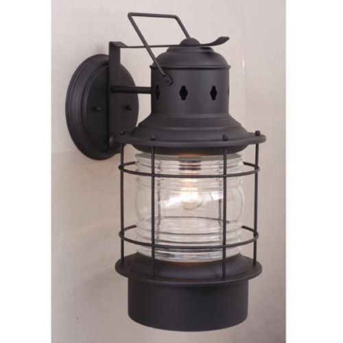 Hyannis Textured Black Outdoor Wall Light by Vaxcel Lighting