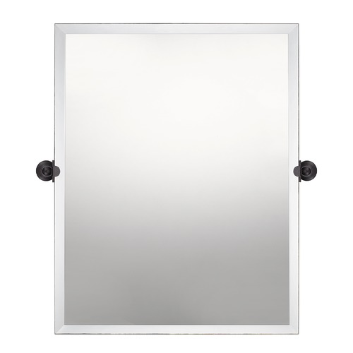 Quoizel Lighting Quoizel Impression Rectangle Mirror with Oil Rubbed Bronze Accents QR5136