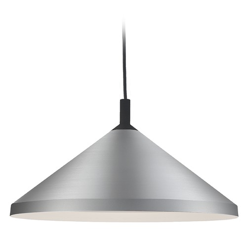 Kuzco Lighting Dorothy Brushed Nickel & Black Pendant by Kuzco Lighting 493118-BN/BK