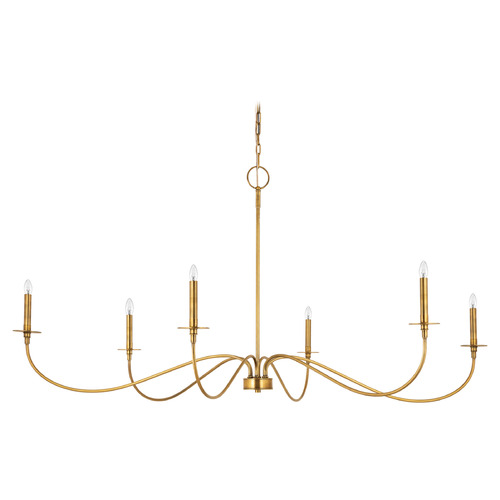 Arrington Rubbed Brass Chandelier by Z-Lite