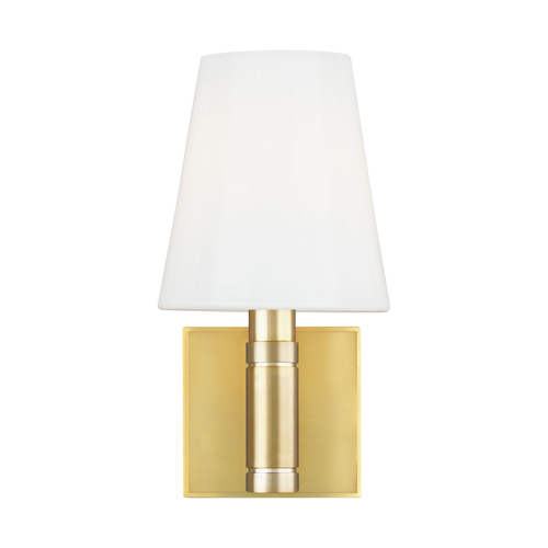 Visual Comfort Studio Collection Thomas OBrien 10.63-Inch Tall Beckham Classic Polished Nickel Sconce by Visual Comfort Studio TV1011BBS