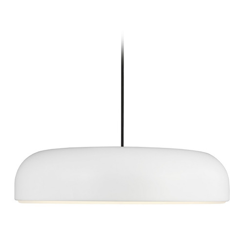 Visual Comfort Modern Collection Kosa 18-Inch LED Pendant in Matte White by Visual Comfort Modern 700TDKOSA18W-LED930