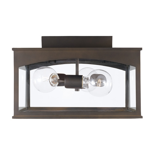 Capital Lighting Burton Outdoor Flush Mount in Oiled Bronze by Capital Lighting 946731OZ