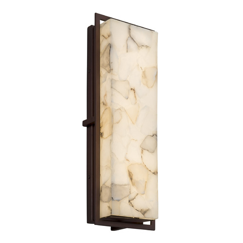 Justice Design Group Avalon Dark Bronze LED Outdoor Wall Light
