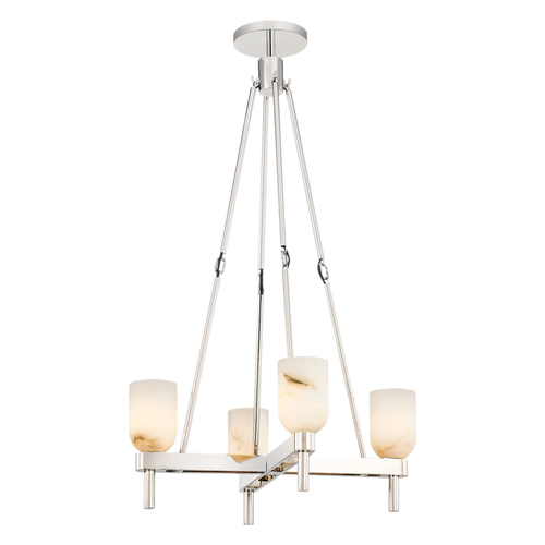 Alora Lighting Alora Lighting Elisa Carlucci Lucian Polished Nickel Chandelier PD338422PNAR