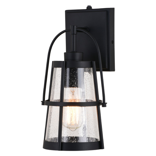 Vaxcel Lighting Portage Park Matte Black Outdoor Wall Light