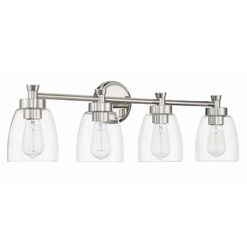 Henning Polished Nickel Bathroom Light by Craftmade Lighting