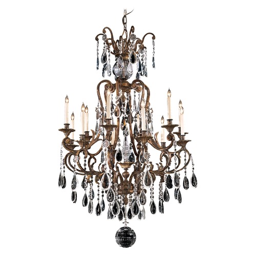 Metropolitan Oxidized Brass Chandelier by Metropolitan Lighting