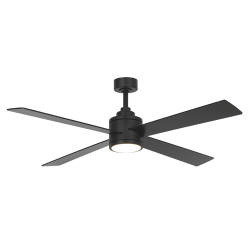 Falco 54-Inch LED Ceiling Fan in Coal Black by Minka Aire