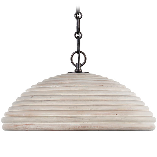 Linnea Bronze Amber Ribbon Glass Medium Chandelier