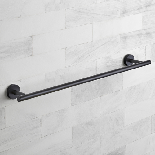 Seattle Hardware Co Prelude Matte Black Towel Bar 24-Inch Center to Center