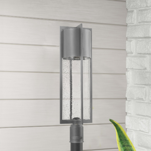 Seeded Glass Post Light Grey by Hinkley Lighting