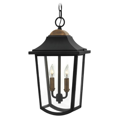 Burton 18.25-Inch Black Outdoor Hanging Light by Hinkley Lighting