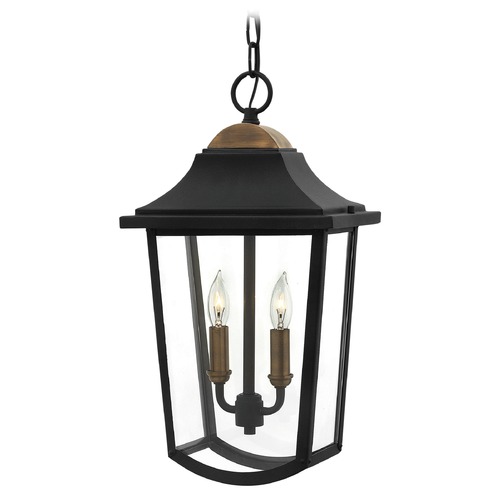 Hinkley Burton 18.25-Inch Black Outdoor Hanging Light by Hinkley Lighting 1972BK