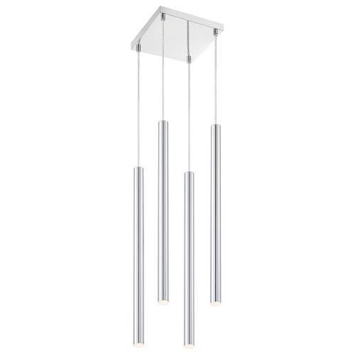 Z-Lite Forest Chrome LED Multi-Light Pendant by Z-Lite 917MP24-CH-LED-4SCH