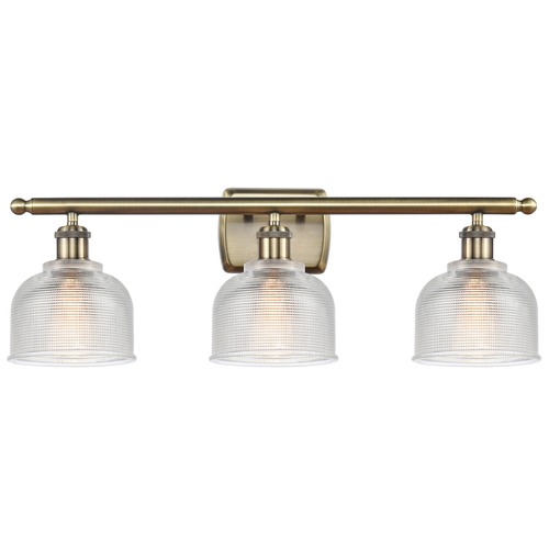 Innovations Lighting Innovations Lighting Dayton Antique Brass Bathroom Light 516-3W-AB-G412