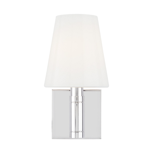Visual Comfort Studio Collection Thomas OBrien 10.63-Inch Tall Beckham Classic Polished Nickel Sconce by Visual Comfort Studio TV1011PN