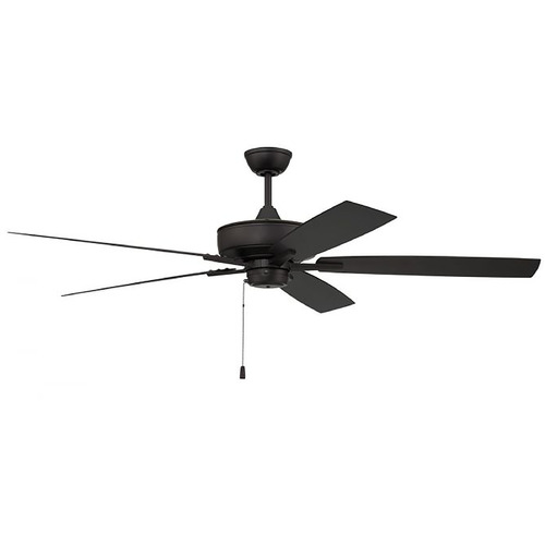 Craftmade Lighting Outdoor Super Pro 60-Inch Fan in Flat Black by Craftmade Lighting OS60FB5