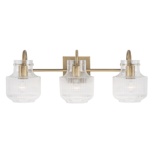 Capital Lighting Nyla 24.25-Inch Vanity Light in Aged Brass by Capital Lighting 145131AD